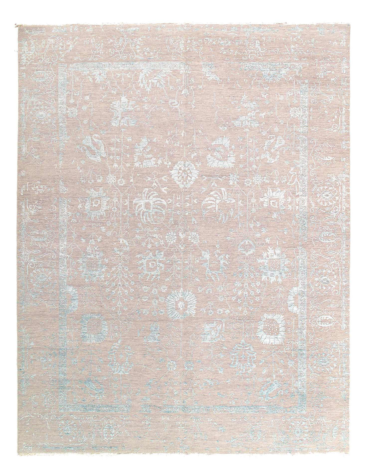 Redondo fino anudado a mano Agra 8'2'' X 8'2''