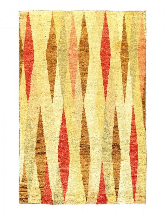 Canvello Fine Hand Knotted Modern Shaggy Rug - 5'6'' X 8'7''