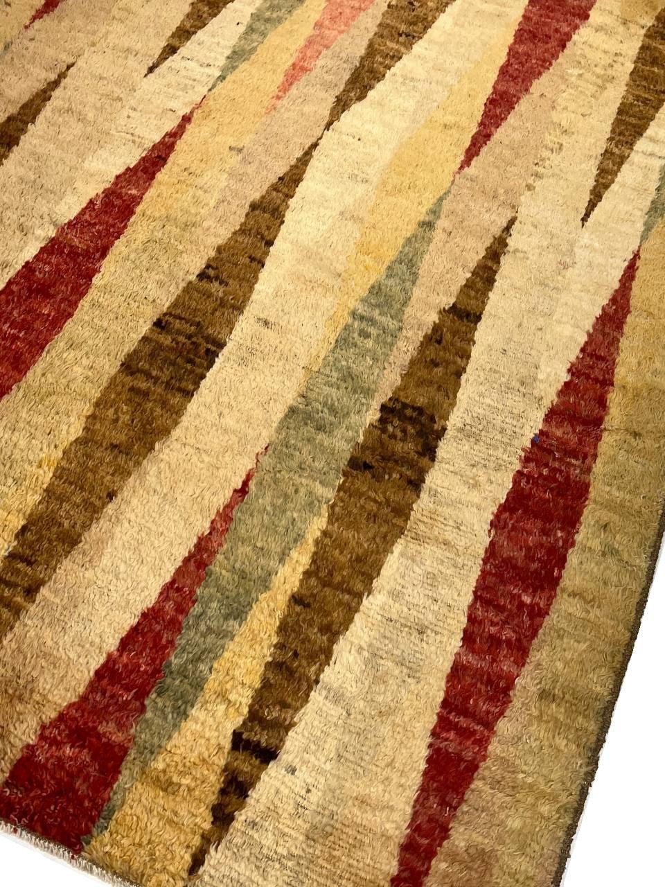 Canvello Fine Hand Knotted Modern Shaggy Rug - 5'6'' X 8'7'' - Canvello