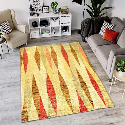 Canvello Fine Hand Knotted Modern Shaggy Rug - 5'6'' X 8'7'' - Canvello