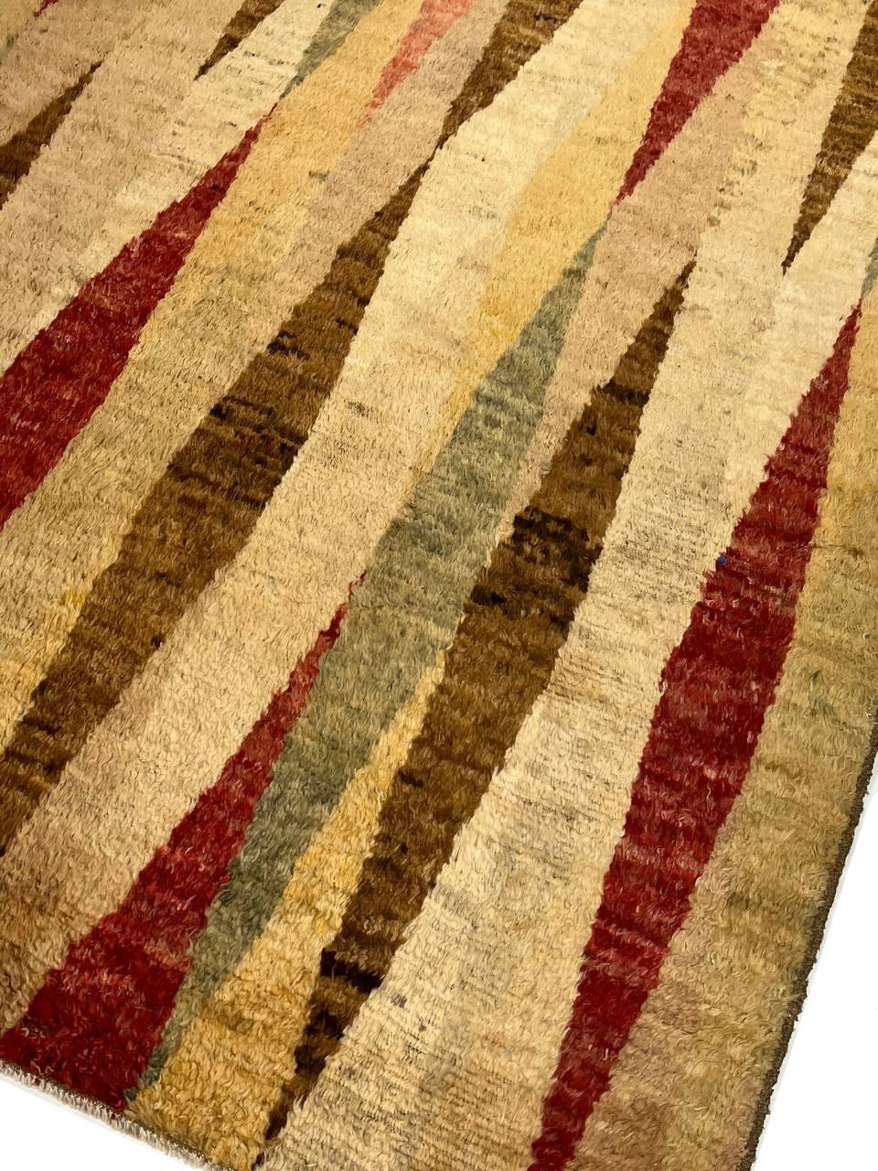 Canvello Fine Hand Knotted Modern Shaggy Rug - 5'6'' X 8'7'' - Canvello