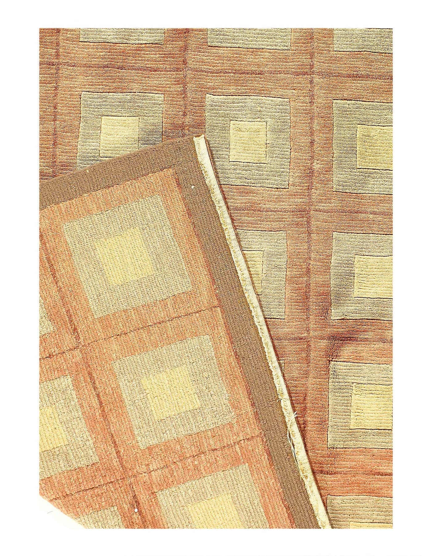 Canvello Fine Hand Knotted Modern square Rug - 6" X 6" - Canvello