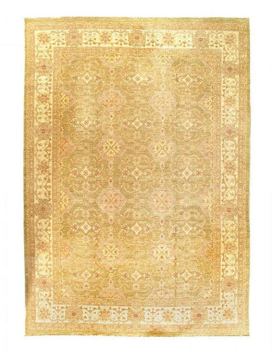 Canvello Fine Hand Knotted Oushak Design Rug - 10'1'' X 14'2''