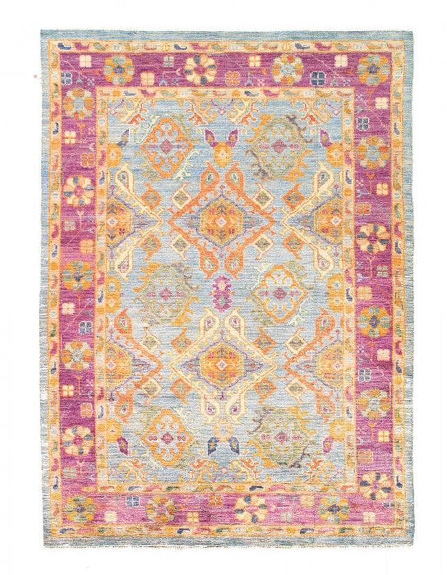 Canvello Fine hand Knotted Oushak Design Rug - 5' X 7' - Canvello