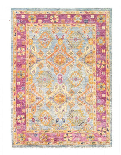 Canvello Fine hand Knotted Oushak Design Rug - 5' X 7' - Canvello