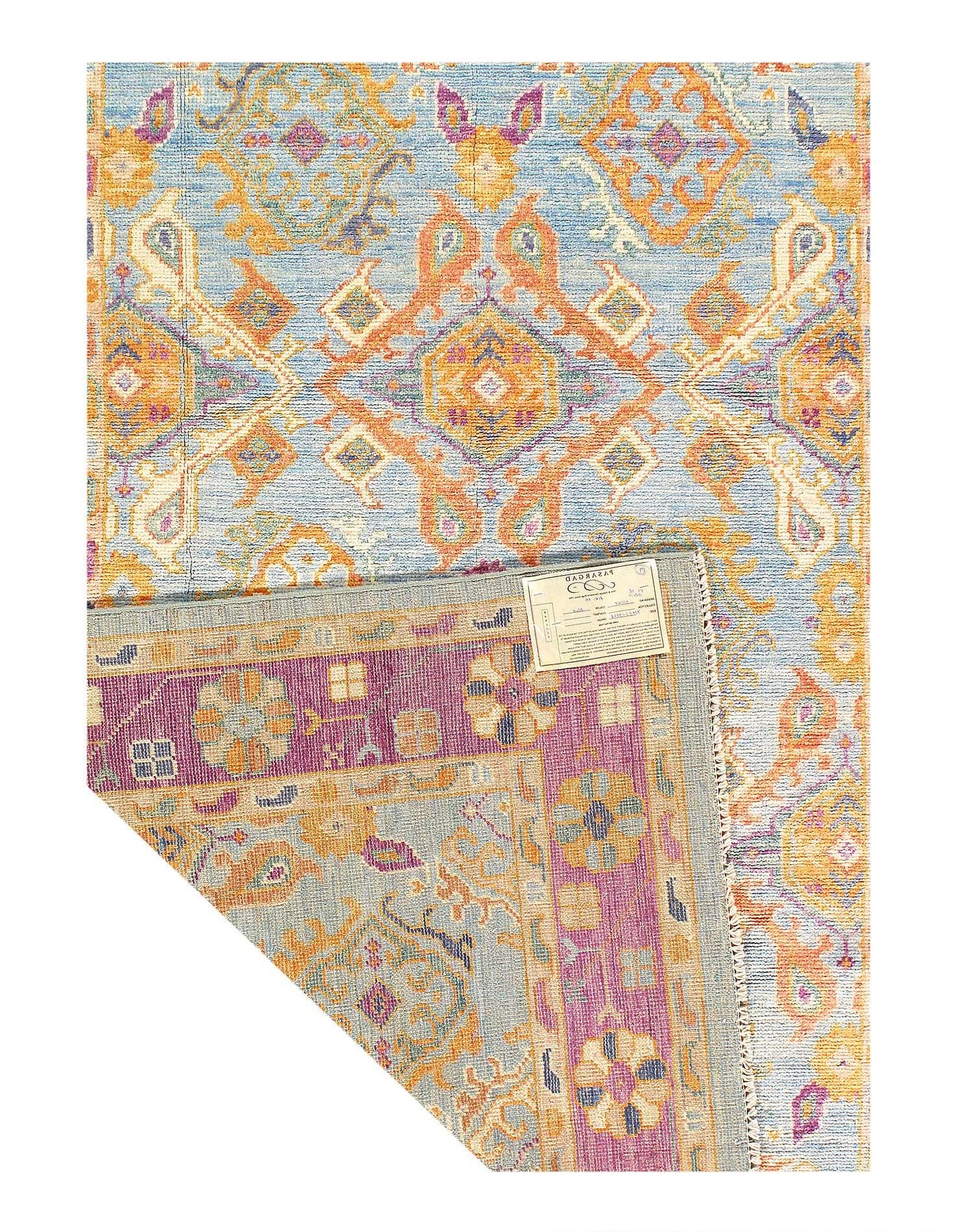 Canvello Fine hand Knotted Oushak Design Rug - 5' X 7' - Canvello