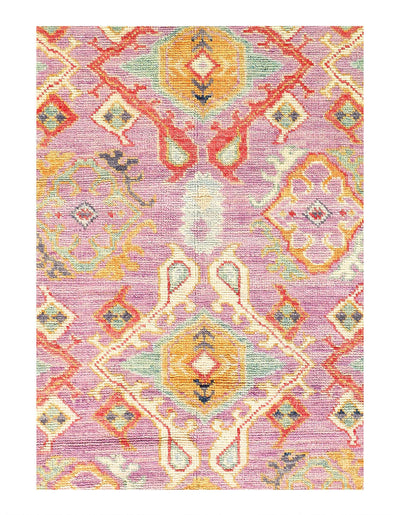 Canvello Fine hand Knotted Oushak Design Rug - 5' X 7' - Canvello