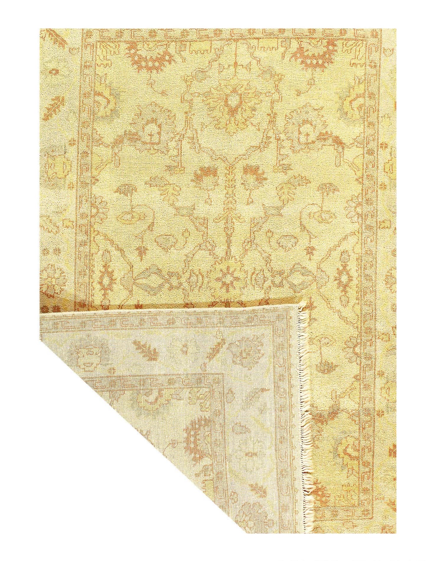 Canvello Fine Hand Knotted Oushak Design Rug - 6' x 9' - Canvello