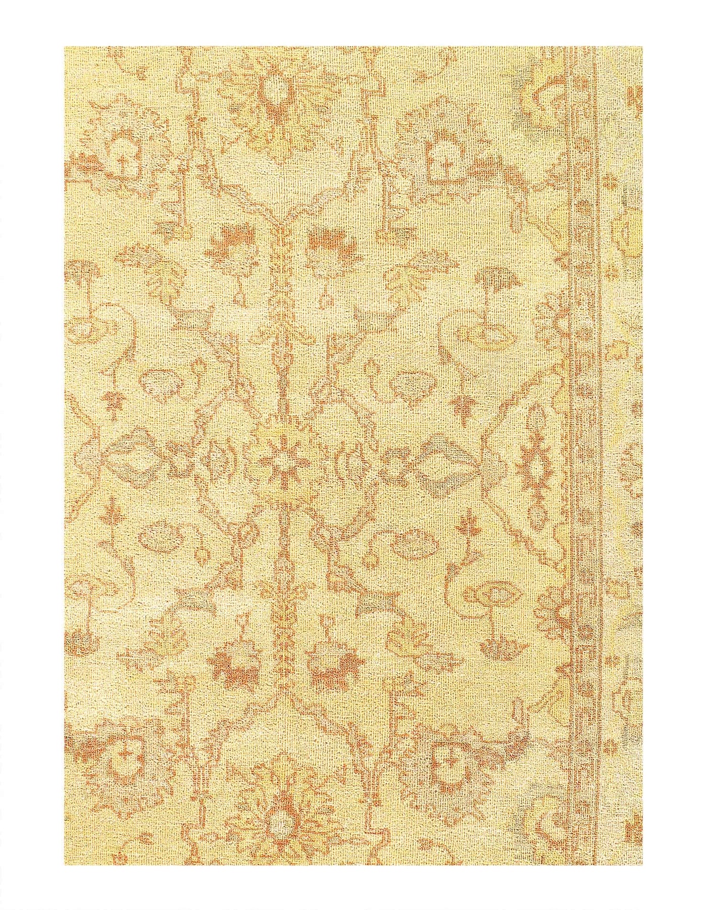 Canvello Fine Hand Knotted Oushak Design Rug - 6' x 9' - Canvello