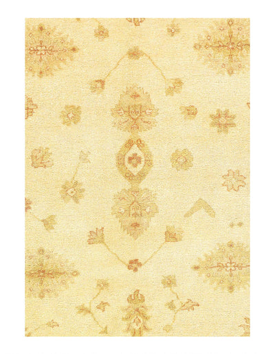 Canvello Fine Hand Knotted Oushak Design Rug - 6'4'' x 9' - Canvello