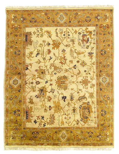 Canvello Fine Hand Knotted Oushak design Rug - 7'11'' X 9'11'' - Canvello