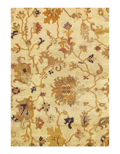 Canvello Fine Hand Knotted Oushak design Rug - 7'11'' X 9'11'' - Canvello