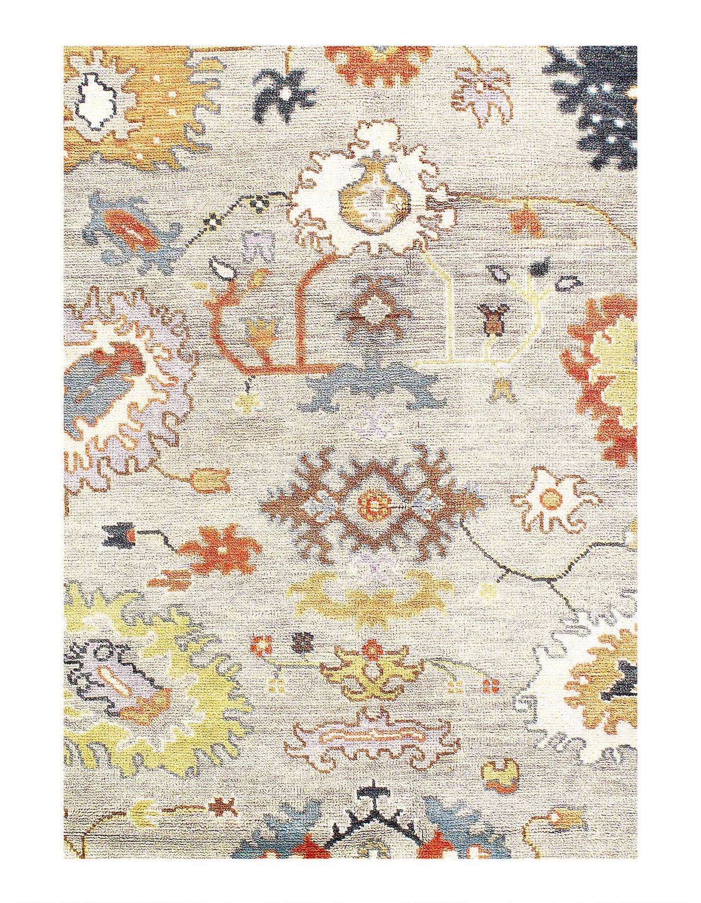 Canvello Fine Hand Knotted Oushak Design Rug - 8'2''X 10'