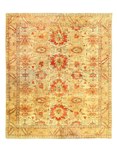 Canvello Fine Hand Knotted Oushak design Rug - 8'2'' X 9'8'' - Canvello