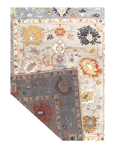 Canvello Fine Hand Knotted Oushak Design Rug - 8'2''X 10' - Canvello