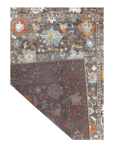 Canvello Fine Hand Knotted Oushak Design Rug - 9'2''X 11'9''