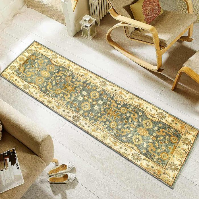 Canvello Fine Hand Knotted Oushak Design Runner - 2'6'' X 7'11'' - Canvello