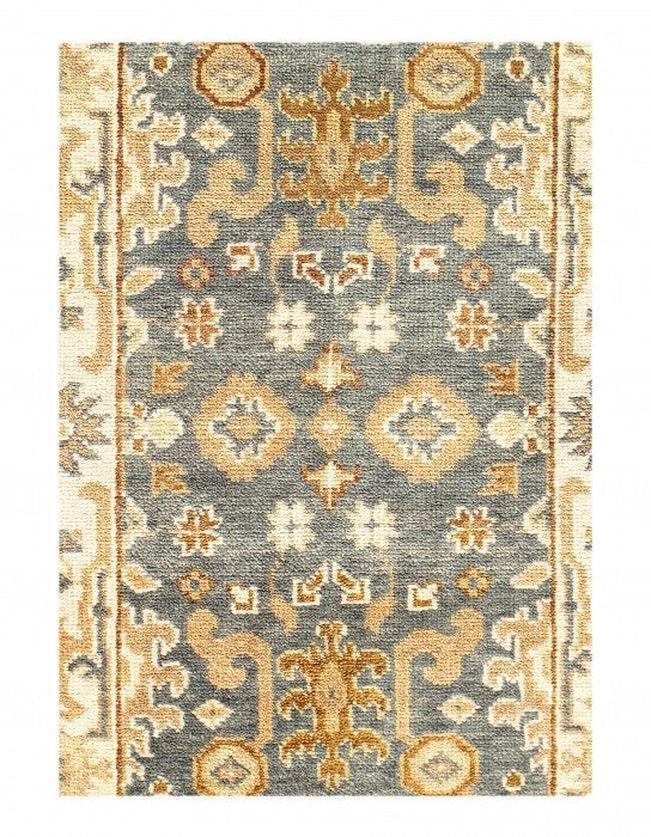 Canvello Fine Hand Knotted Oushak Design Runner - 2'6'' X 7'11'' - Canvello