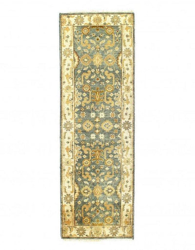 Canvello Fine Hand Knotted Oushak Design Runner - 2'6'' X 7'11'' - Canvello