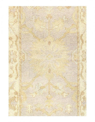 Canvello Fine Hand Knotted Oushak design runner 2'7'' X 9'11'' - Canvello