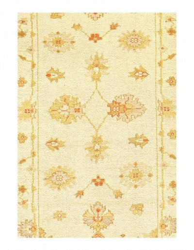 Canvello Fine Hand Knotted Oushak design Runner 2'8'' X 9'7'' - Canvello