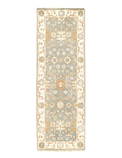 Canvello Fine Hand Knotted Oushak Runner - 2'7'' X 8' - Canvello