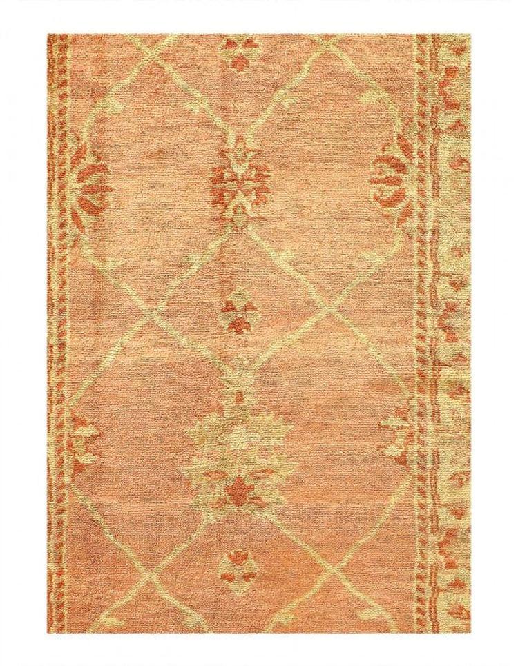 Canvello Fine Hand Knotted Oushak runner 3'3'' X 9'8'' - Canvello