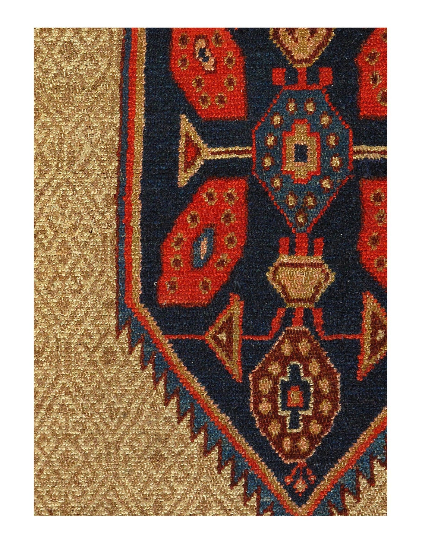 Canvello Fine Hand Knotted Outdoor Runner Rug - 3'4'' X 14'