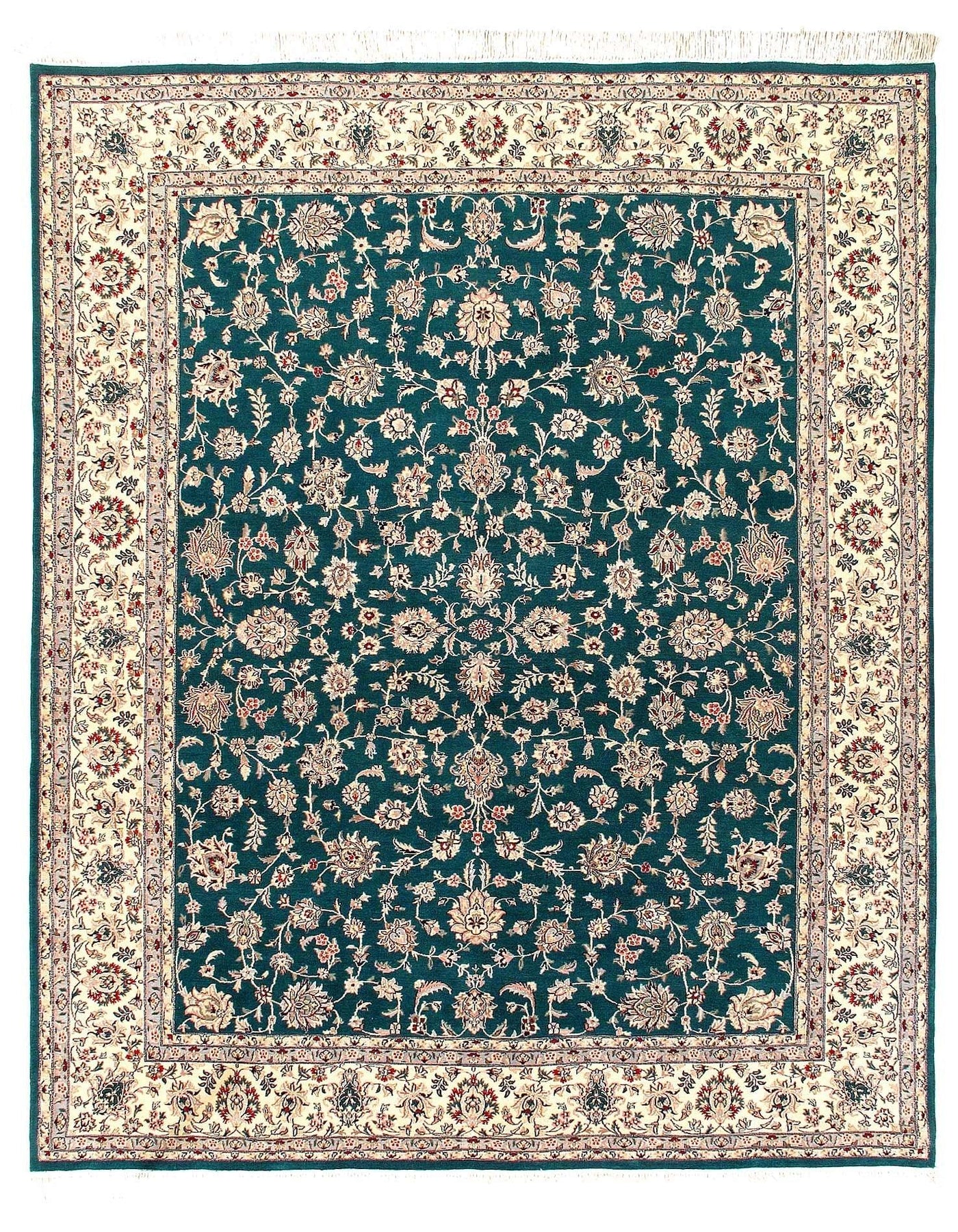 Canvello Fine hand Knotted Pak Silkroad Tabriz design - 8' X 10'4'' - Canvello