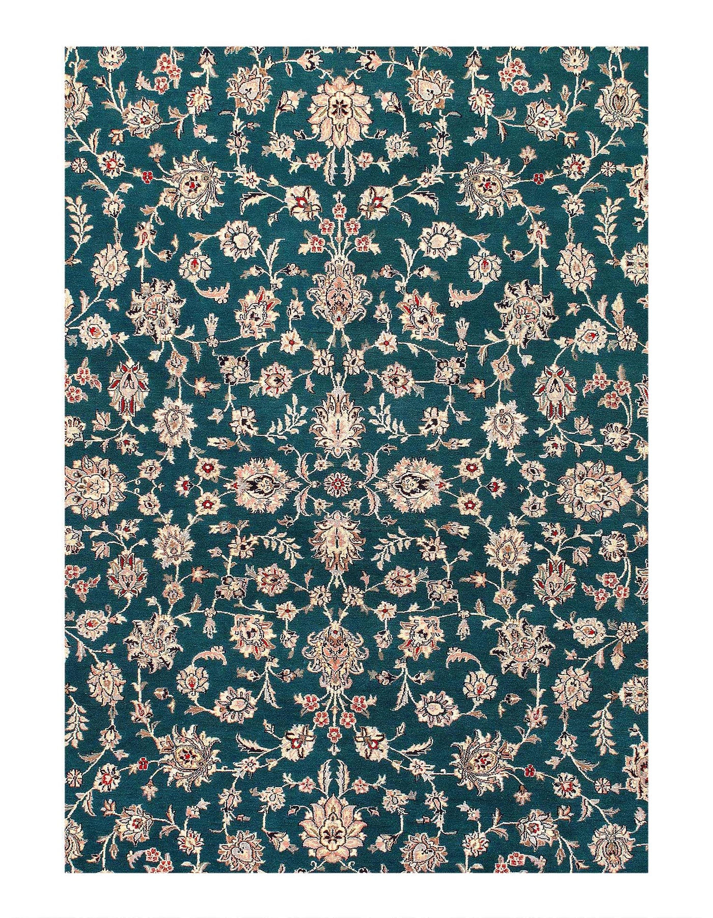 Canvello Fine hand Knotted Pak Silkroad Tabriz design - 8' X 10'4'' - Canvello