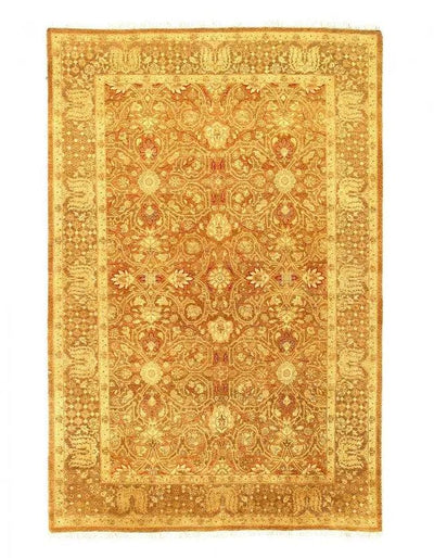 Canvello Fine Hand Knotted Pak Persian Tabriz Design Rug - 6'1'' X 9'3''