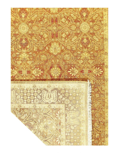 Canvello Fine Hand Knotted Pak Silkroad Tabriz Design Rug - 6'1'' X 9'3'' - Canvello