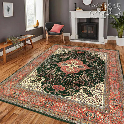 Canvello Fine Hand Knotted Pak Tabriz Design Rug - 8'1'' X 10'1'' - Canvello