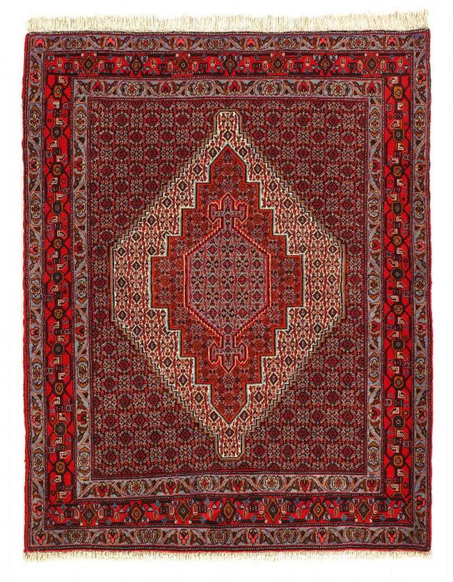 Canvello Fine Hand Knotted Persain Bidjar Rug - 4'1'' X 5'3'' - Canvello