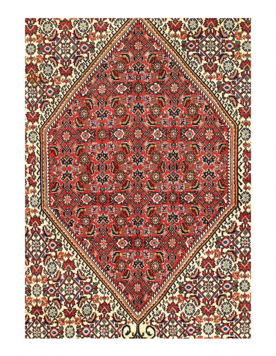 Canvello Fine Hand Knotted Persain Bidjar Rug - 6'5" X 9'5" - Canvello