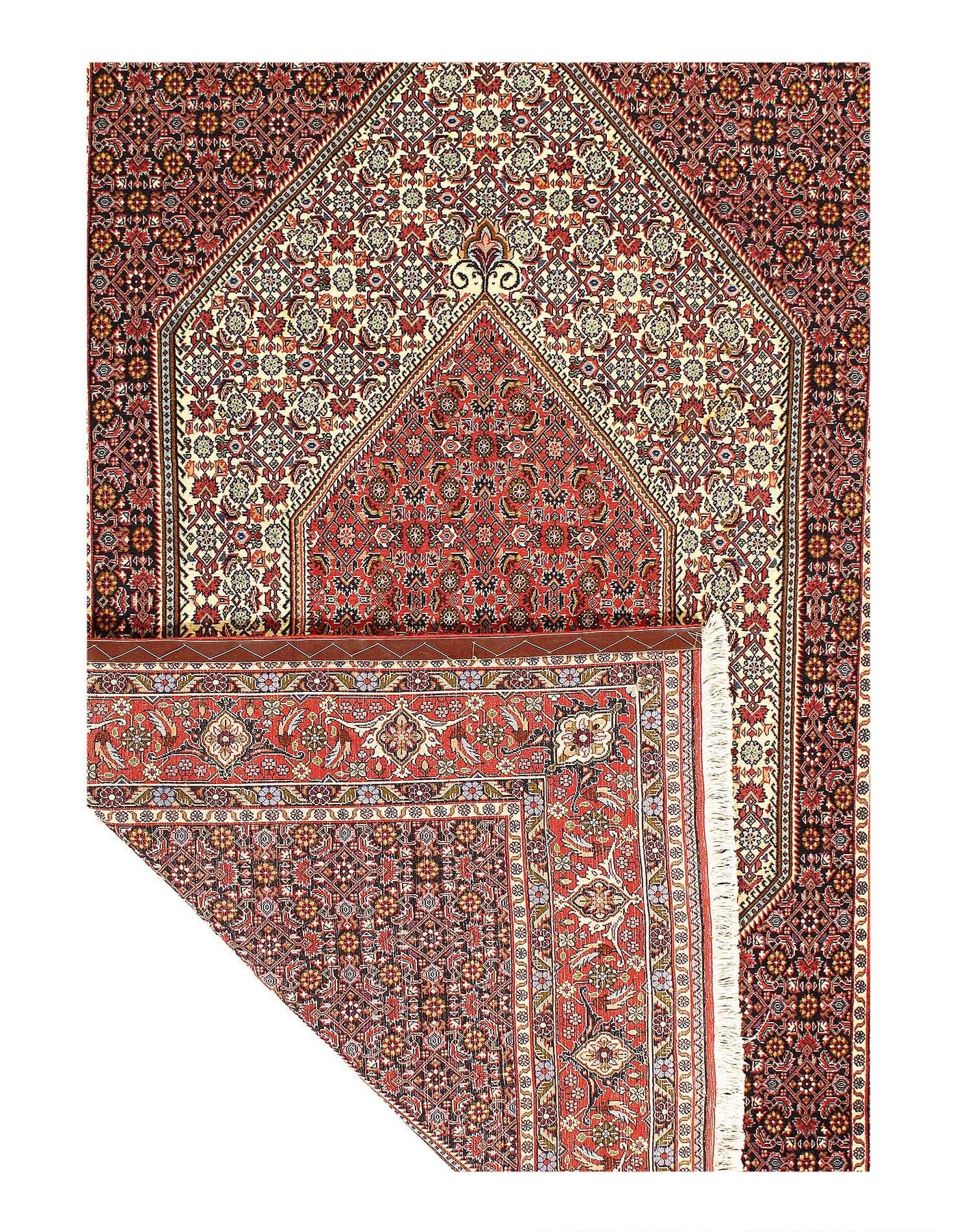 Canvello Fine Hand Knotted Persain Bidjar Rug - 6'5" X 9'5" - Canvello