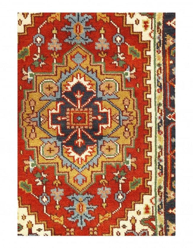 Canvello Fine Hand Knotted Persain serapi design 3' X 4'11'' - Canvello