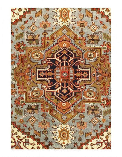 Canvello Fine Hand Knotted Persain serapi design 6'1'' X 9' - Canvello