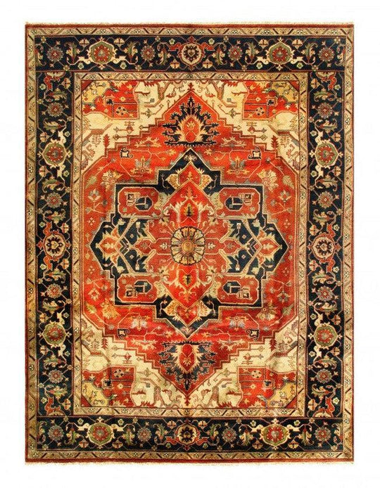 Canvello Fine Hand Knotted Persain serapi design 9' X 12'2''