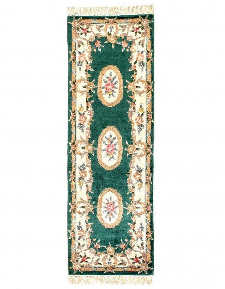 Canvello 精細手工打結純絲 Abusson 賽跑者 - 2'6'' X 8'