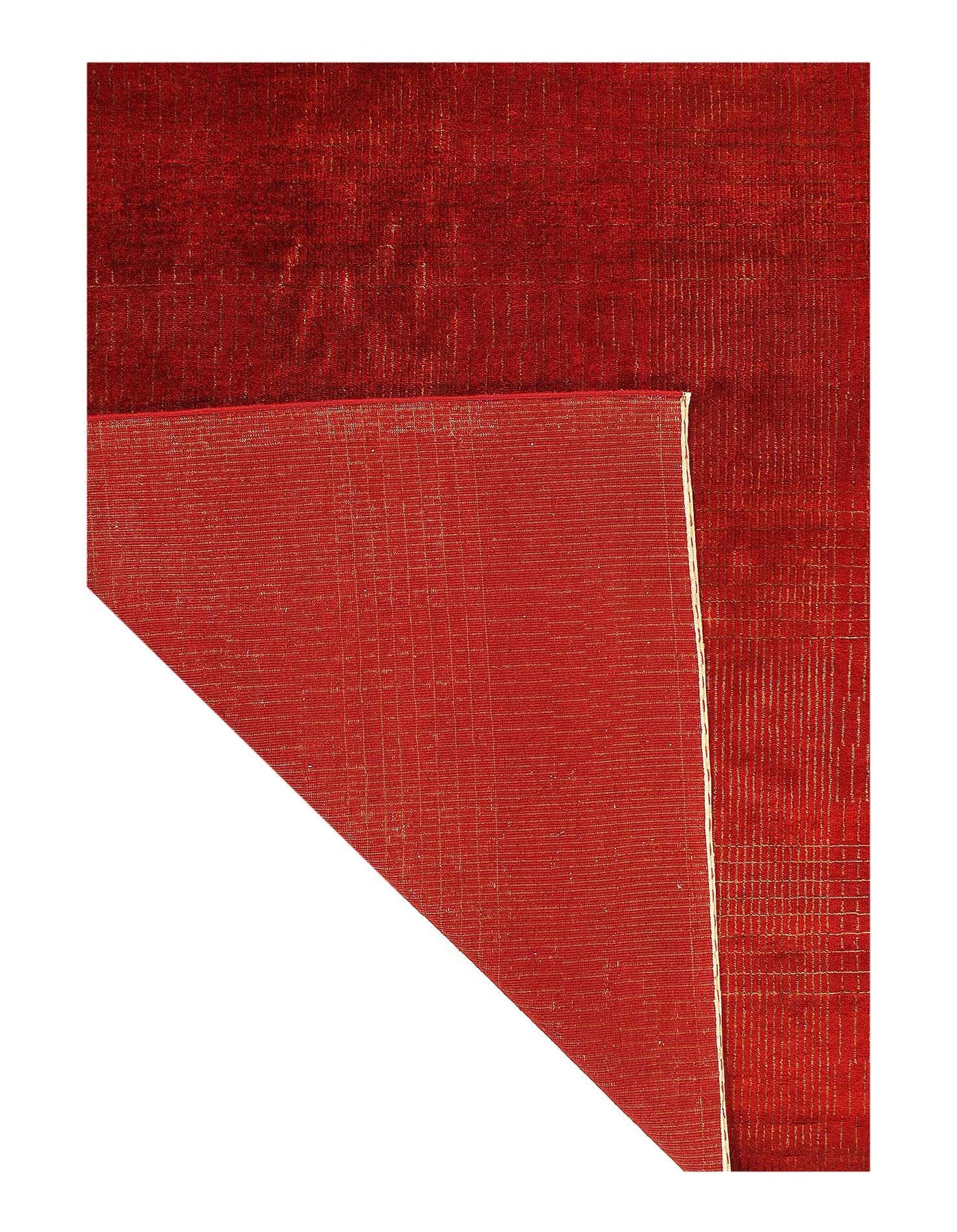 Canvello Fine Hand Knotted Red Area Rug - 6'6'' X 6'6''