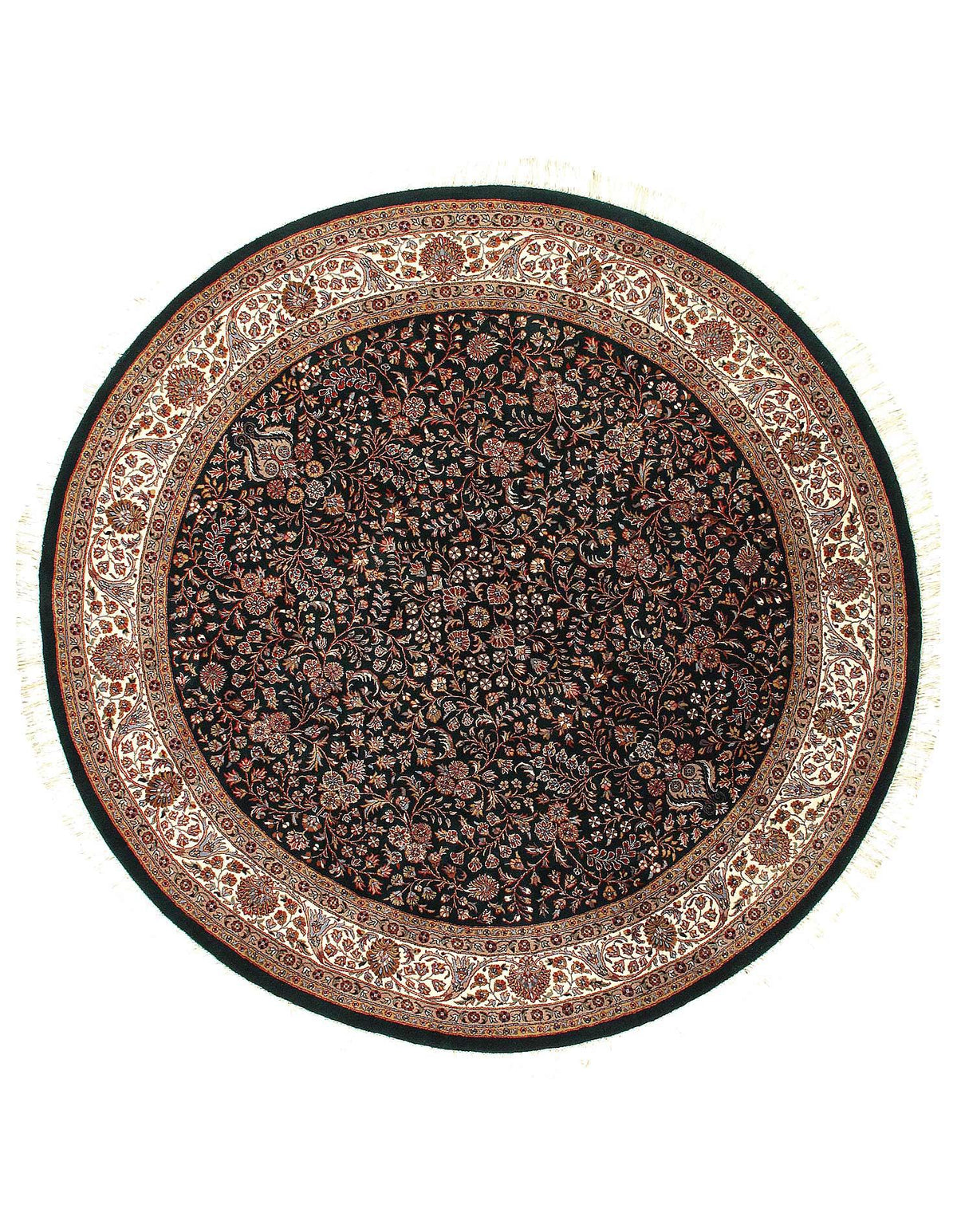 Redondo fino anudado a mano Agra 8'2'' X 8'2''