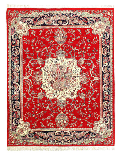 Canvello Fine Hand Knotted Savonnerie design Rug - 8' X 10'8'' - Canvello