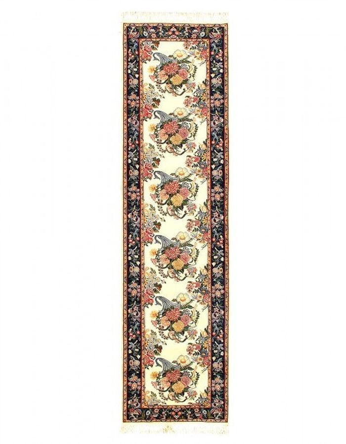 Canvello Fine Hand Knotted Savonnerie design Runner 2'8'' X 10' - Canvello