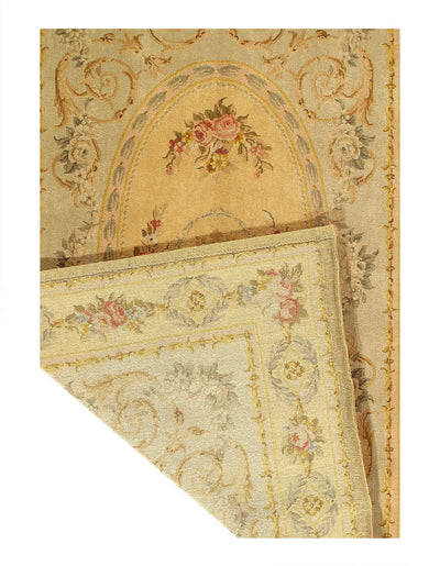 Canvello Fine Hand Knotted Savonnerie Rug - 5'11'' X 8'11'' - Canvello