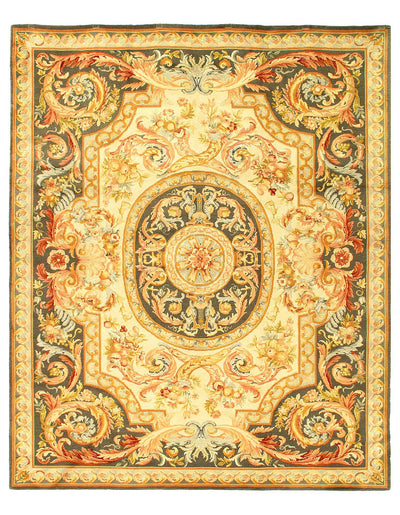 Canvello Fine Hand Knotted Savonnerie Rug - 8'1'' X 10'1''
