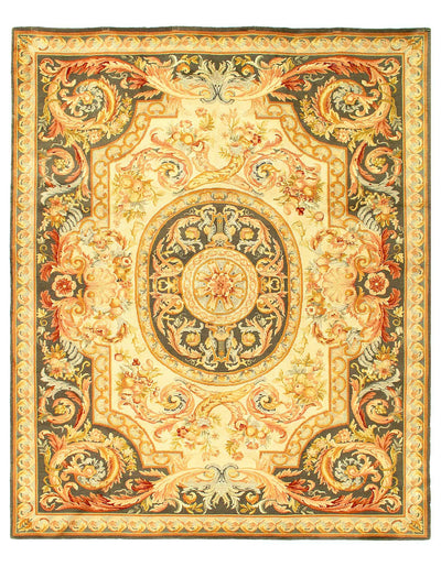 Canvello Fine Hand Knotted Savonnerie Rug - 8'1'' X 10'1'' - Canvello