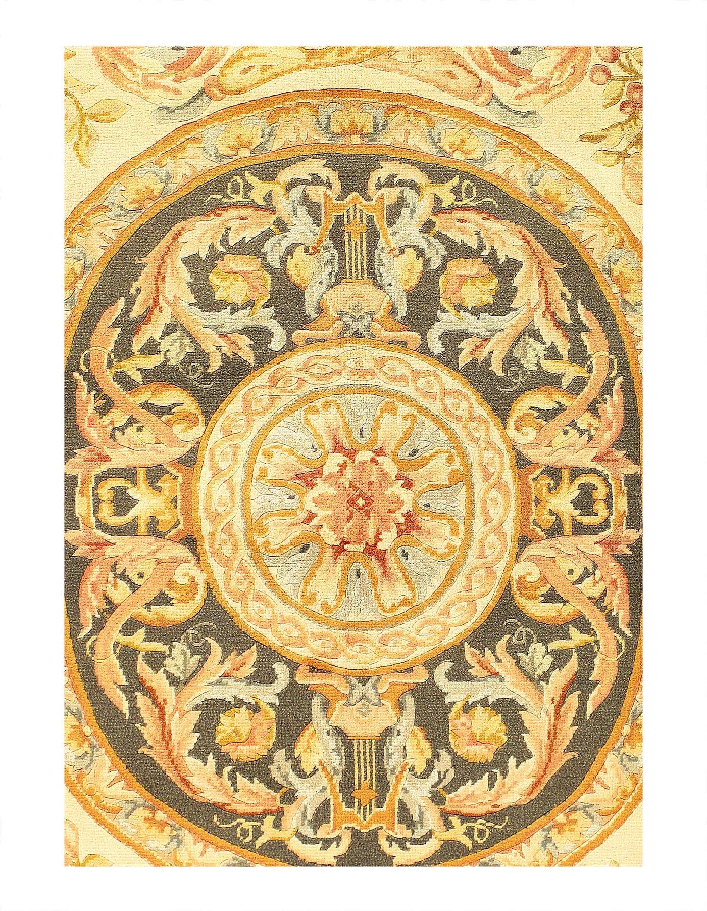 Canvello Fine Hand Knotted Savonnerie Rug - 8'1'' X 10'1'' - Canvello