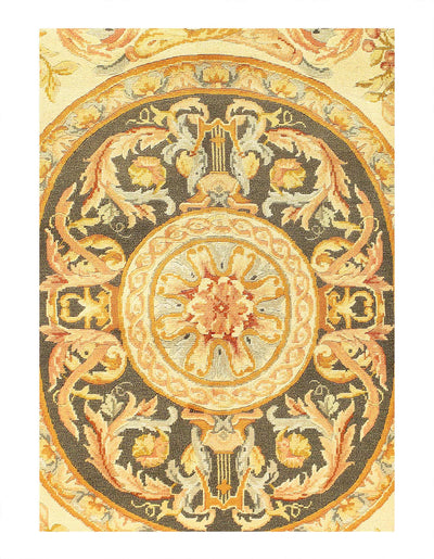 Canvello Fine Hand Knotted Savonnerie Rug - 8'1'' X 10'1'' - Canvello