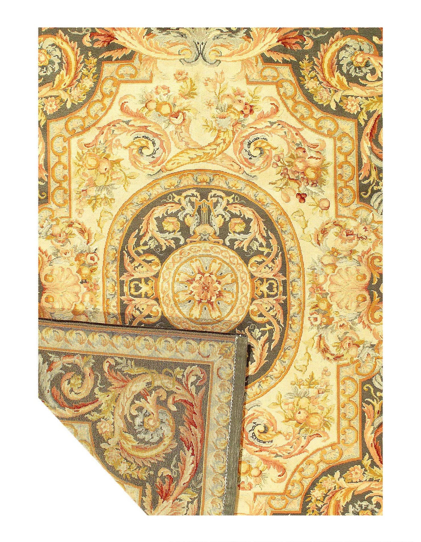 Canvello Fine Hand Knotted Savonnerie Rug - 8'1'' X 10'1'' - Canvello